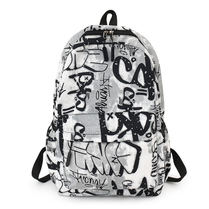 New Fashion Personalized Graffiti Large Capacity Canvas Backpack