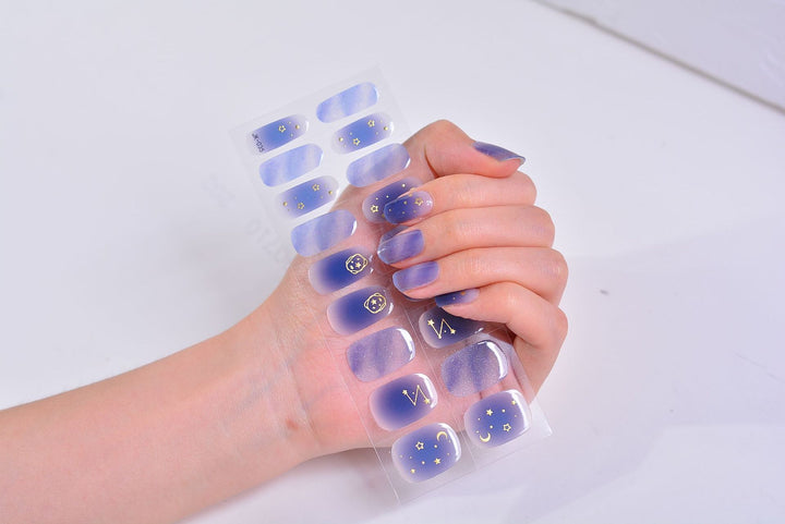 Gel Nail Stickers Bronzing 3D Nail Sticker