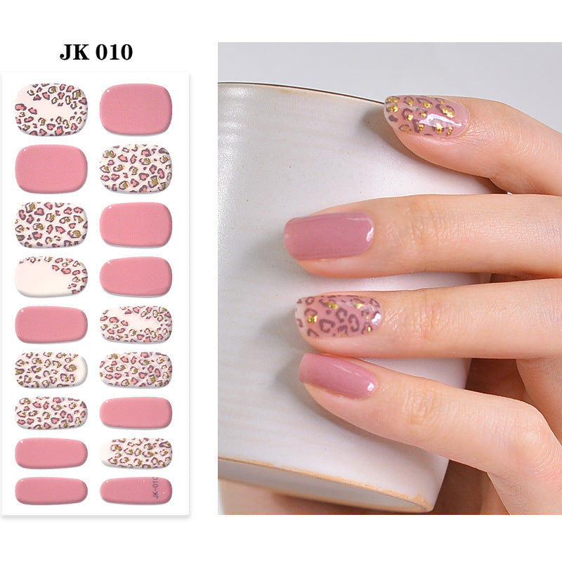 Pure Desire Wind Wear Nail Semi-baked UV Gel Nail Sticker Waterproof And Durable