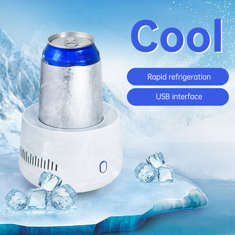 Portable USB Fast Cooling Cup for Instant Beverage Refrigeration