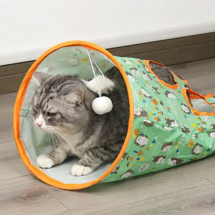 Madden Teasing Cat Sticks & Tunnel - Interactive Cat Toys to Relieve Boredom