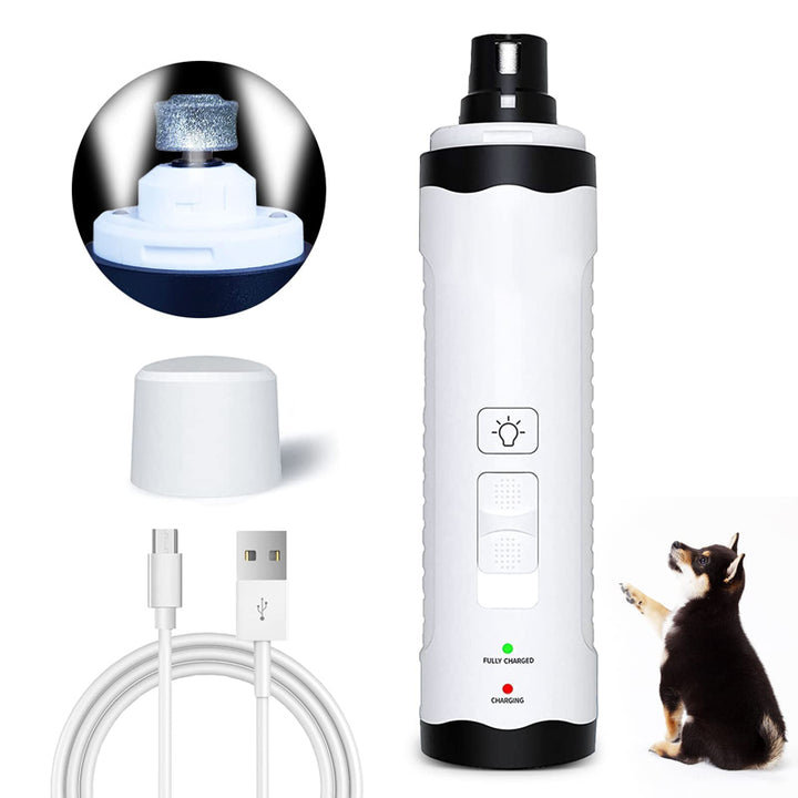 USB Rechargeable Low-Noise Electric Dog & Cat Nail Grinder