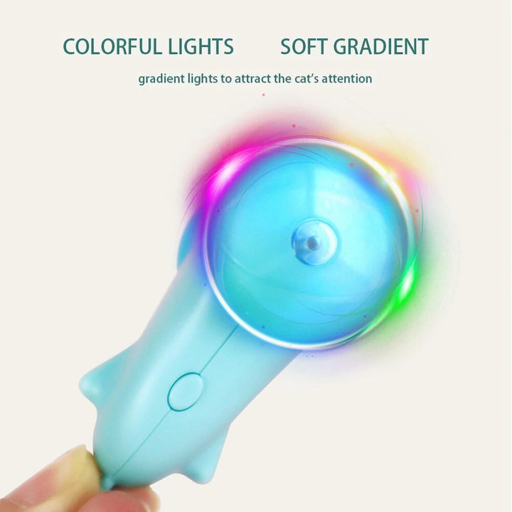 Interactive Colorful Light Cat Teaser Stick Toy