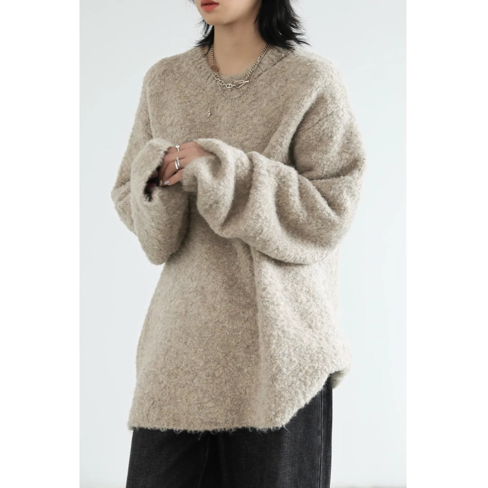 Cozy Autumn Loose Knit Hollow Out Sweater