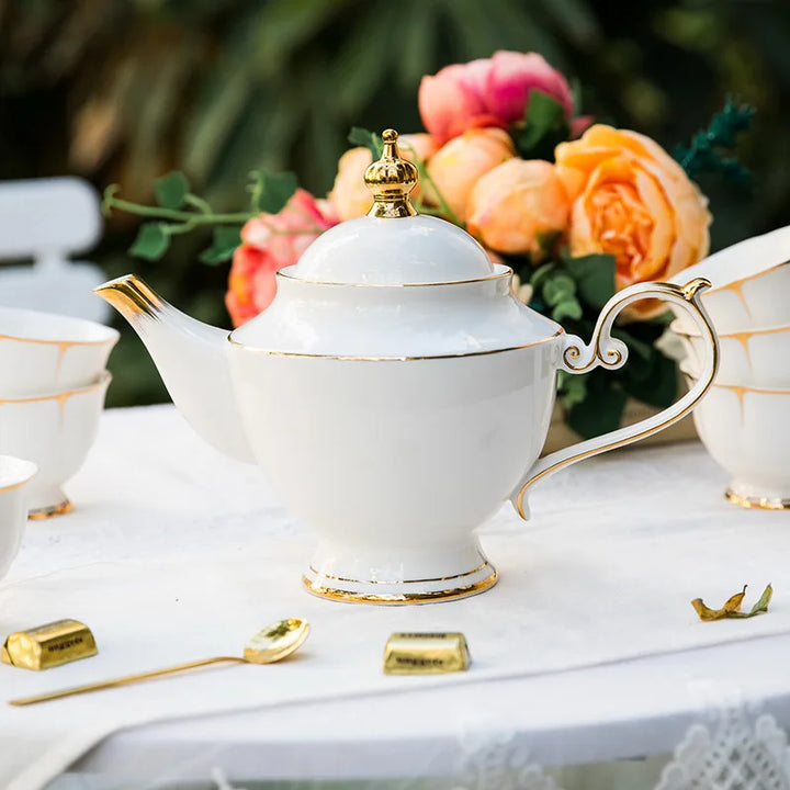 Royal Gold Inlay Bone China Tea Set