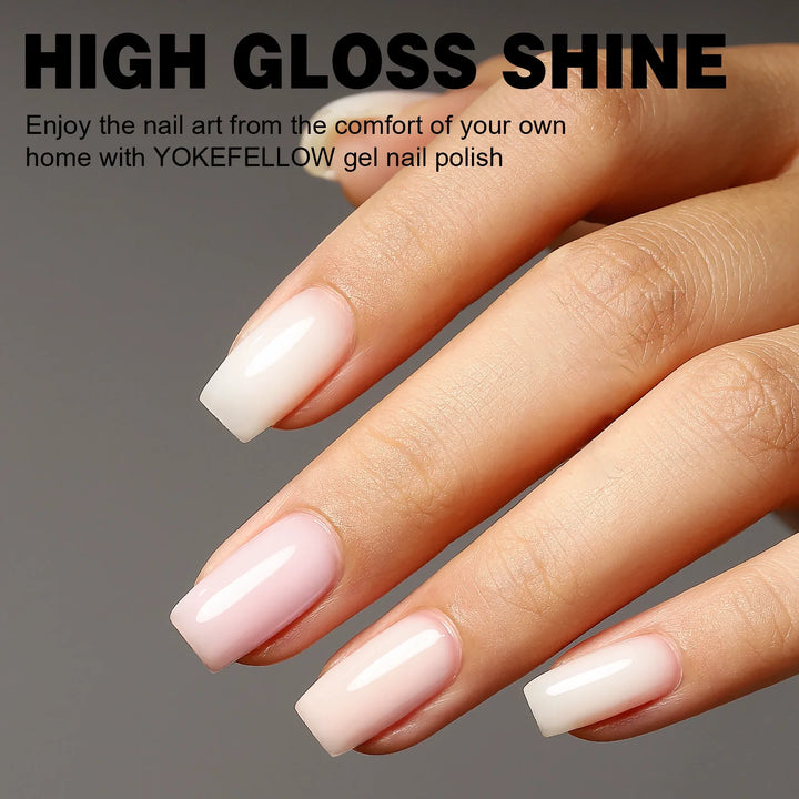 Sheer Pastel Gel Nail Polish Kit