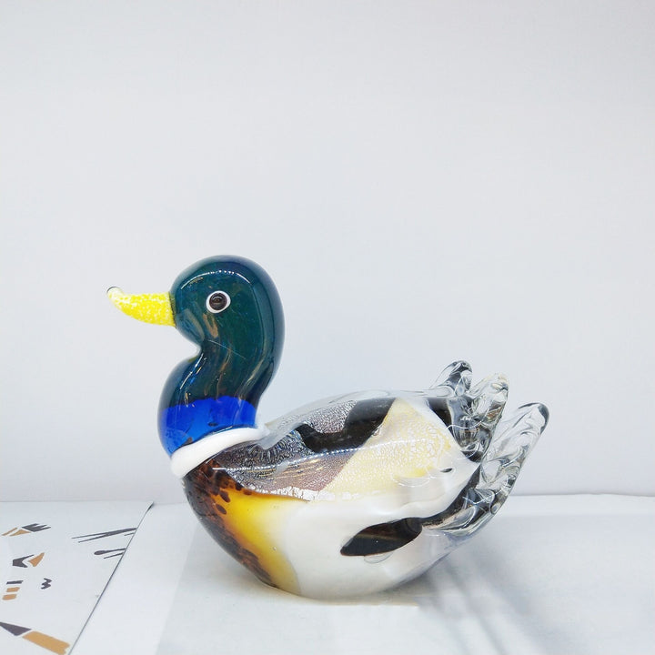 Creative Mandarin Duck Ancient Method Glass Decoration