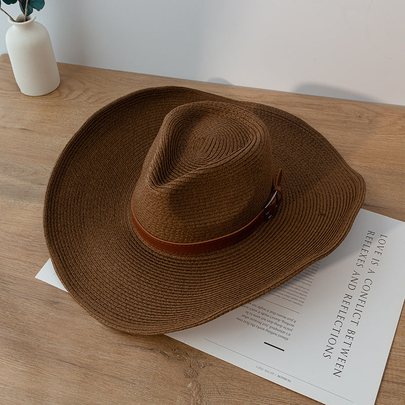 Stylish Natural Paper Western Cowboy Hat