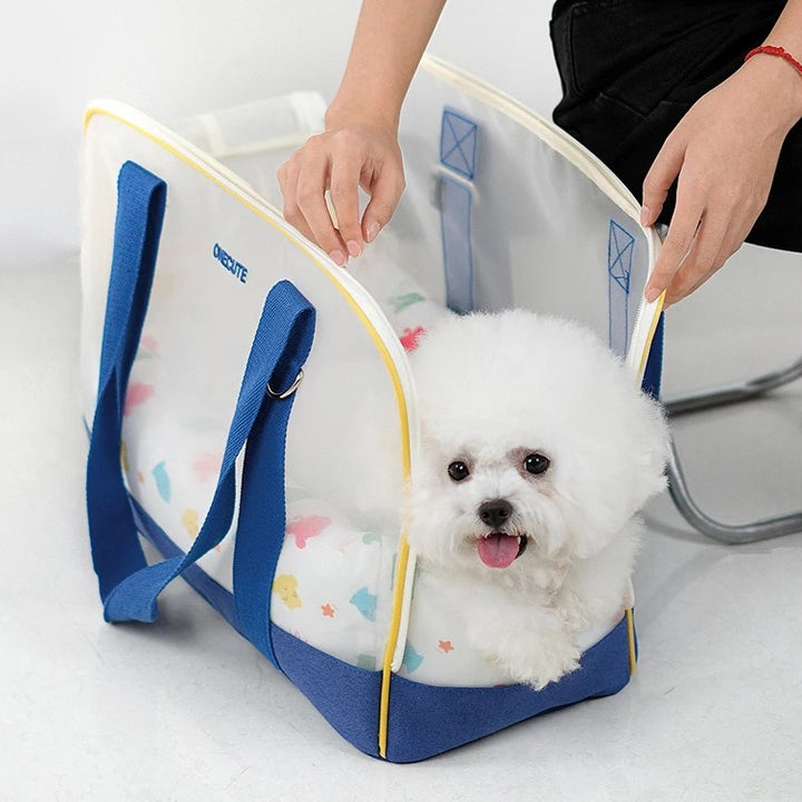 Portable Pet Carrier Bag with Breathable Design for Small Dogs and Cats