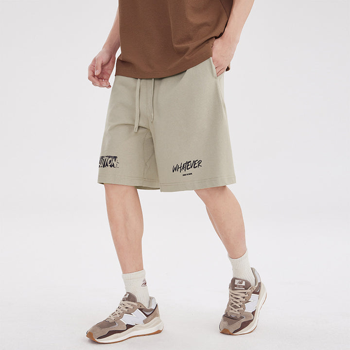 Men's Loose Casual Straight-leg Middle Pants