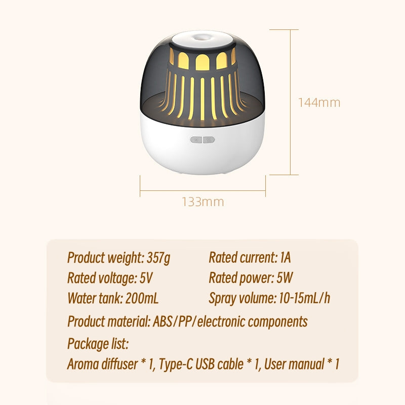 Ultrasonic Aroma Diffuser with Colorful Atmosphere Light