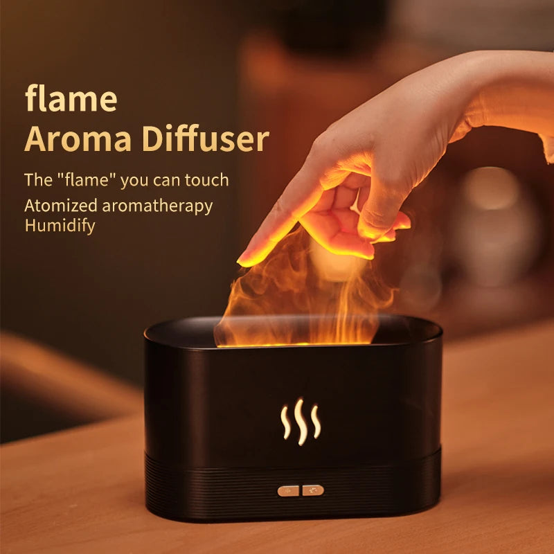 Aromatic Flame Diffuser & Ultrasonic Humidifier with USB Power