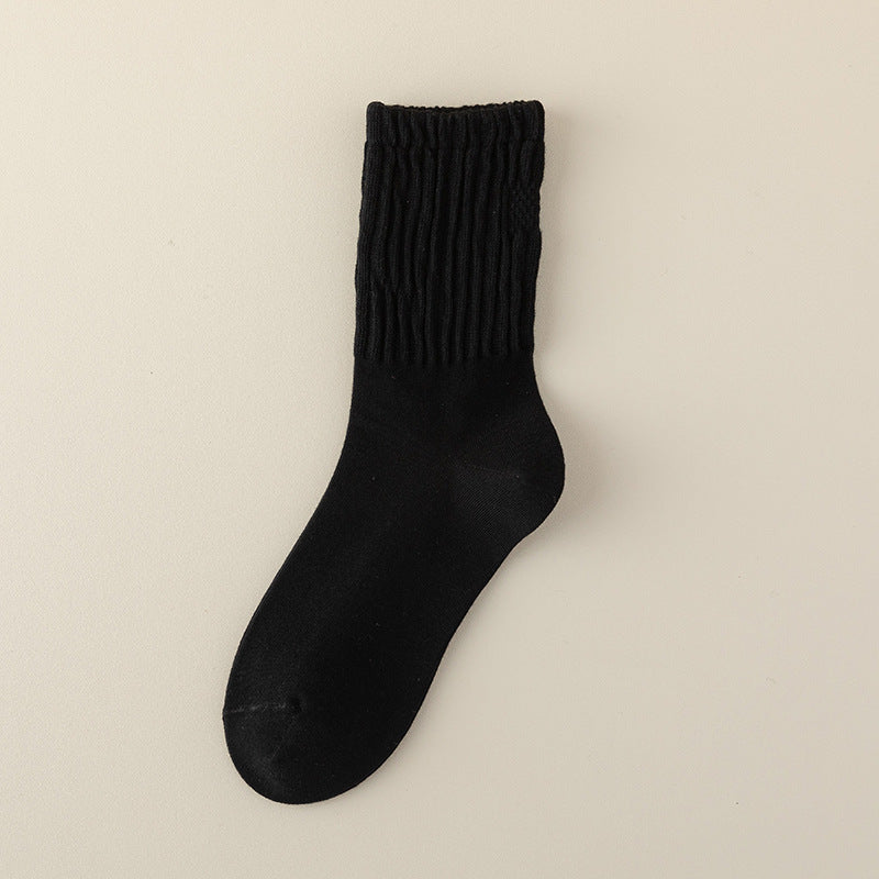 Women's Mid-Tube Cotton Socks for Spring and Autumn