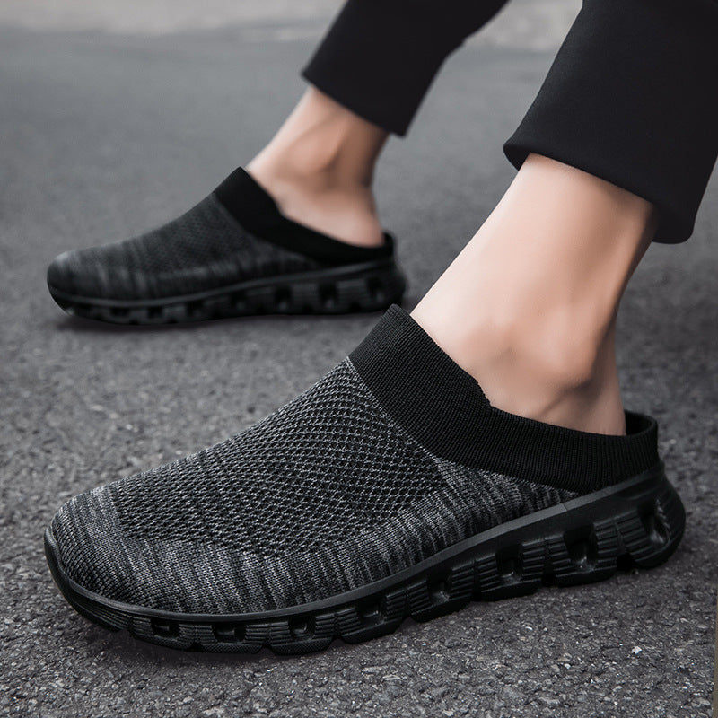 Flyknit Slip-on Loafers Sock Mesh Breathable Trendy Sports Casual Shoes