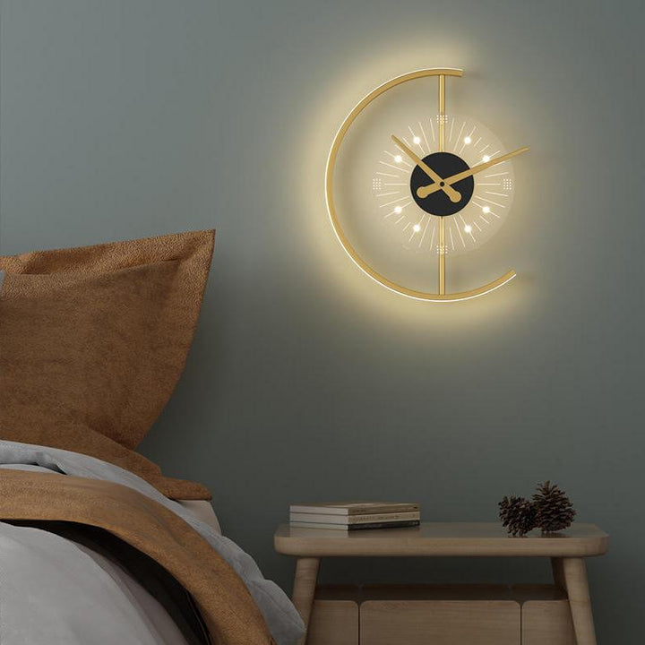 Modern LED Wall Lamp Clock