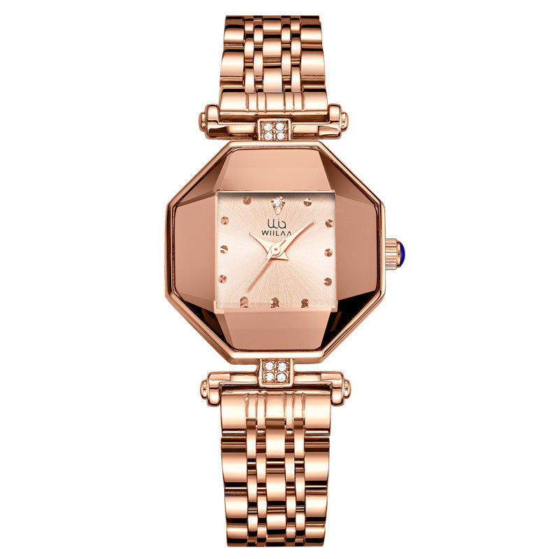 Ladies Square Quartz Waterproof Watch