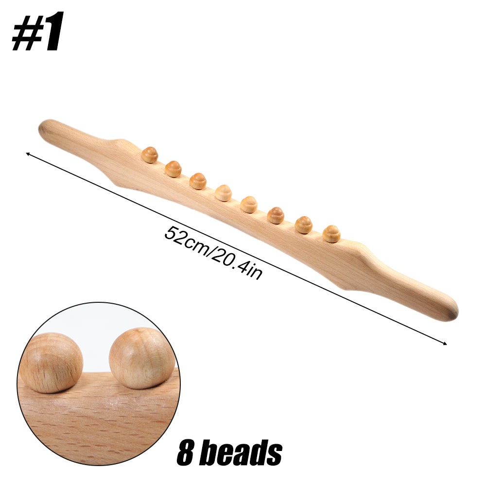 Natural Wood Guasha Scraping Stick for Full Body Massage