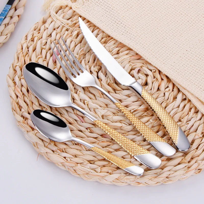 Fashion Golden Dinnerware Set