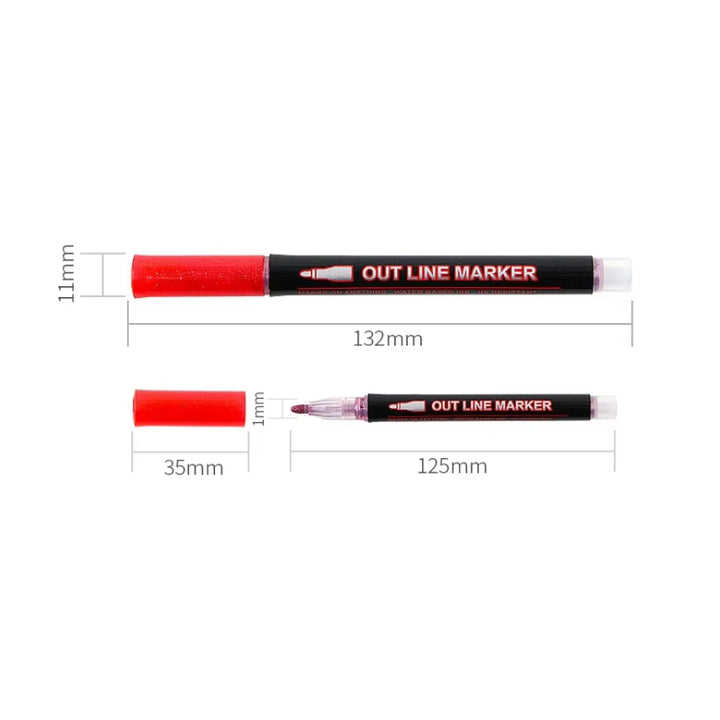 Double Line Contour Pen Set  