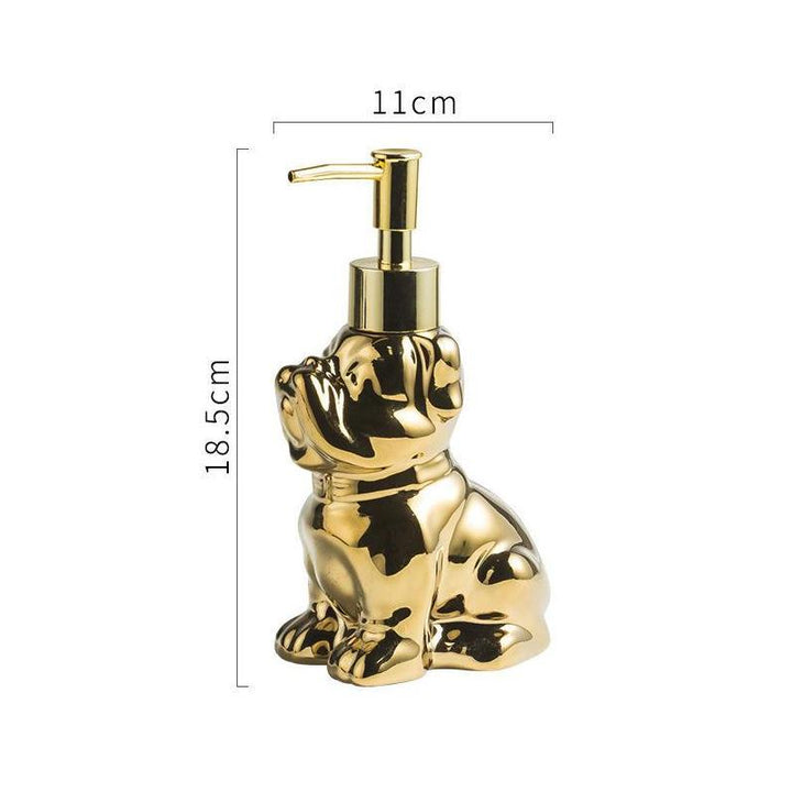 280ML Ceramic Dog-Shaped Soap Dispenser