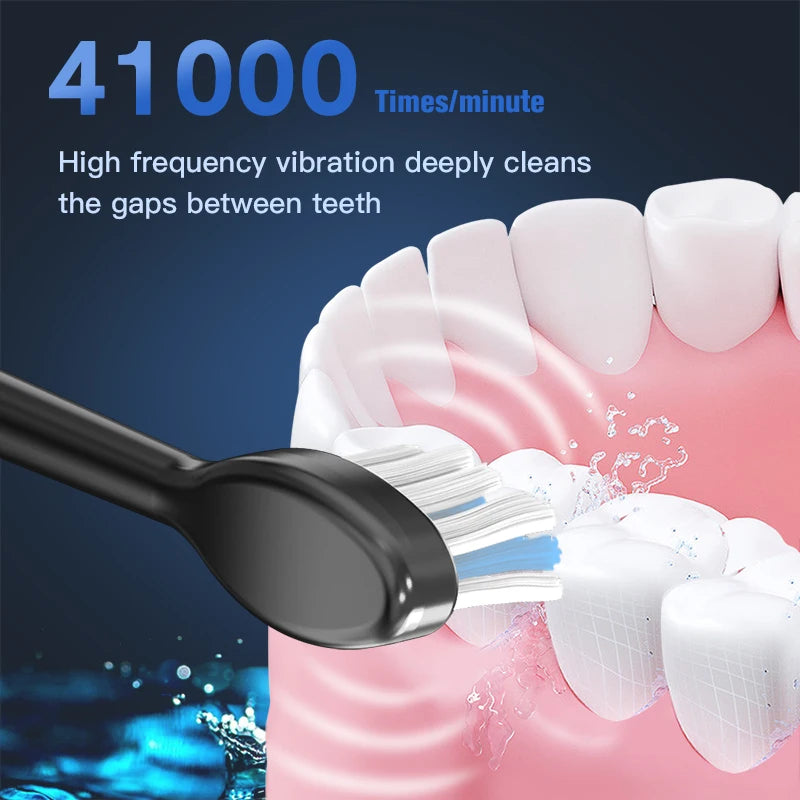 Sonic Electric Toothbrush with 5 Modes – Whitening & Deep Cleaning, IPX7 Waterproof