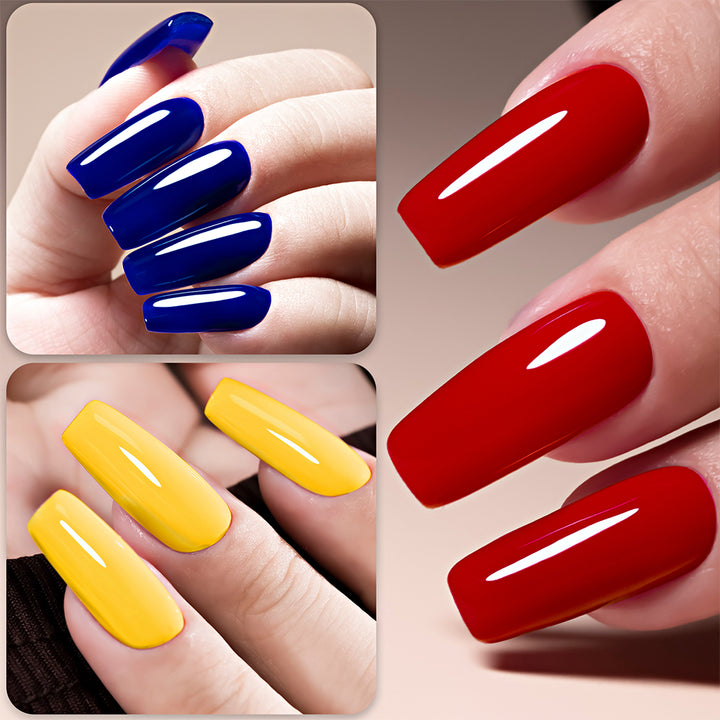 10ml Gel Nail Polish Set – Semi-Permanent Quick-Dry Manicure for LED/UV Lamp