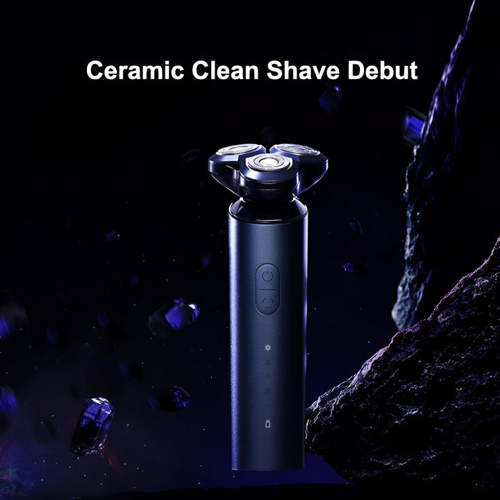 Electric Shaver S700 with Ceramic Blades, Waterproof, and 60-Minute Runtime