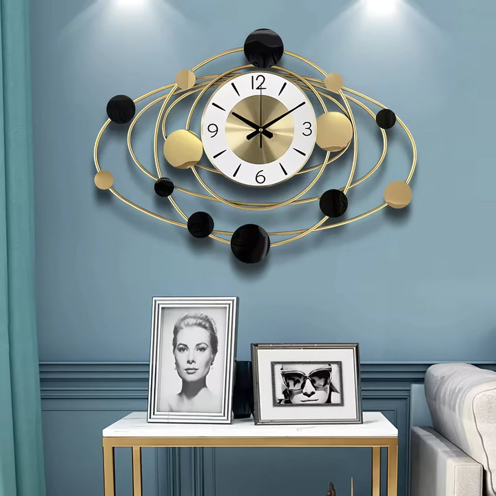 Modern Luxury Art Wall Clock for Living Room