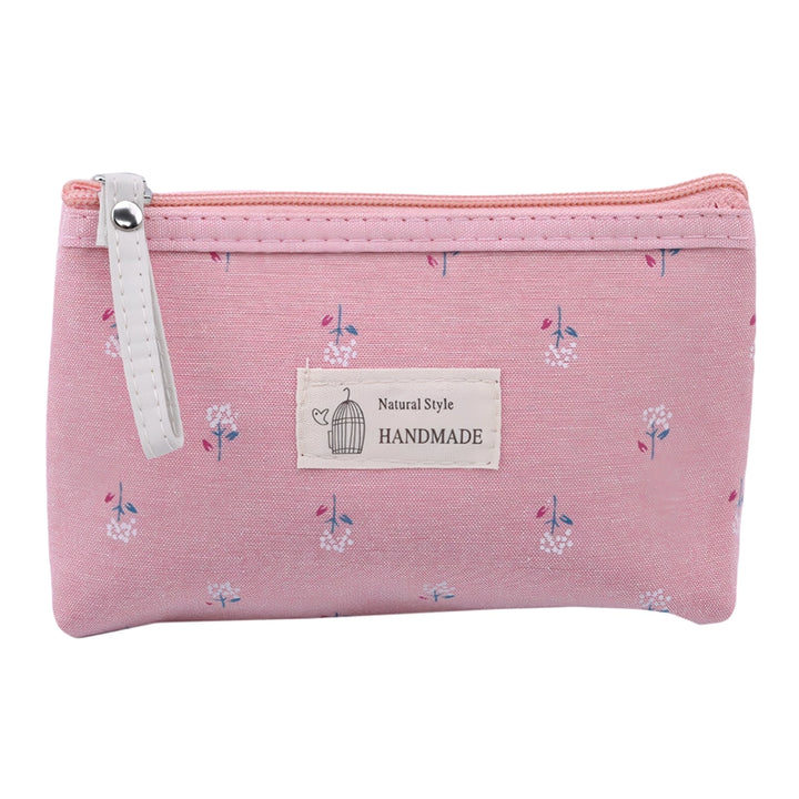 Floral Canvas Cosmetic Bag