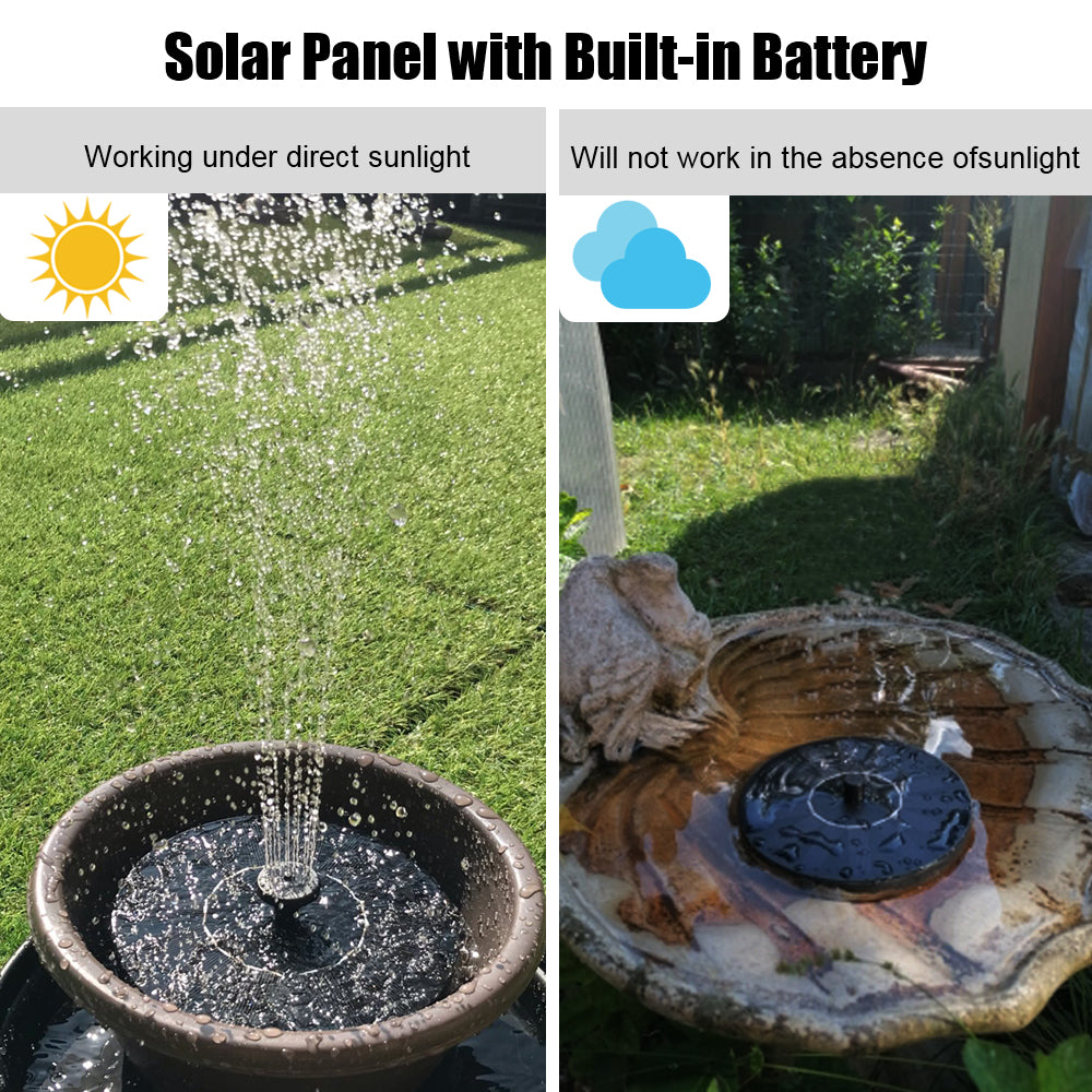 Solar-Powered Floating Fountain: Enhance Your Garden Oasis