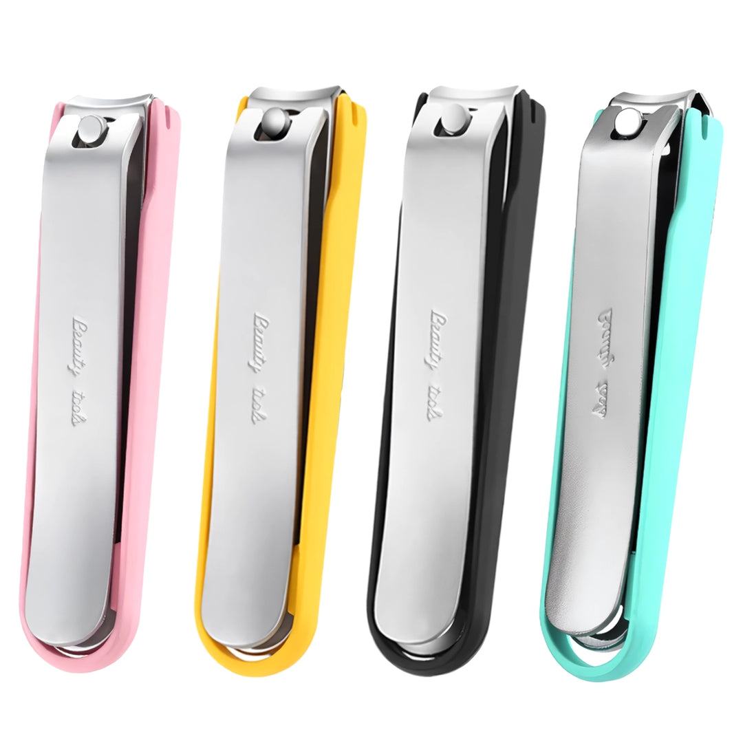 Colorful Anti-Splash Nail Clippers with Detachable Design