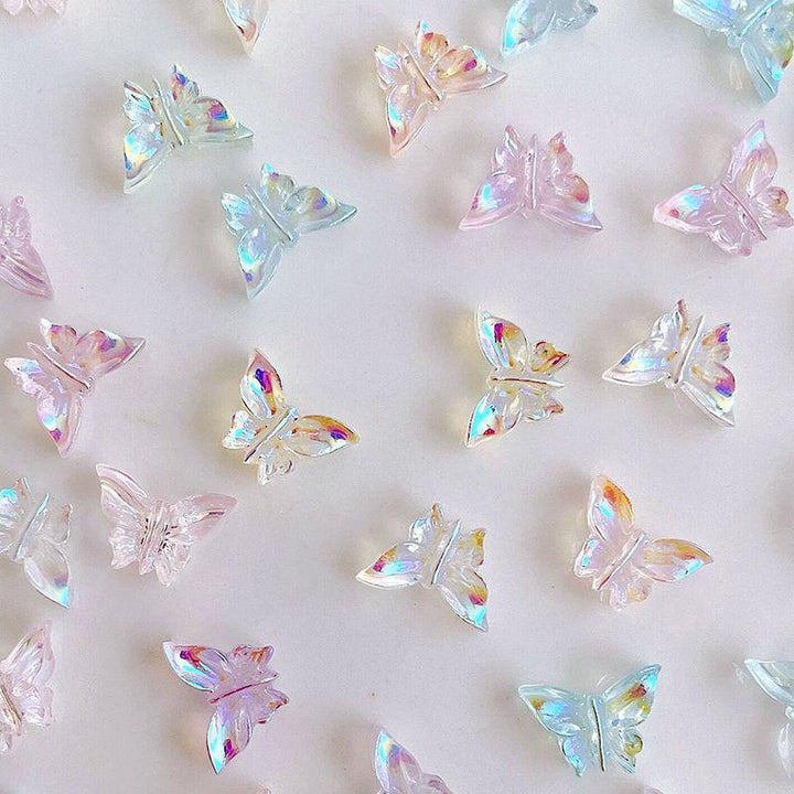 Aurora Butterfly Nail Charms