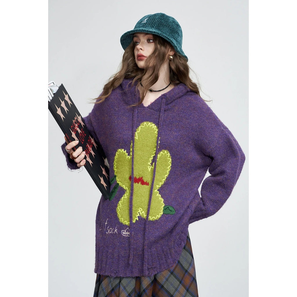 Cozy Purple Hoodie Sweater for Women