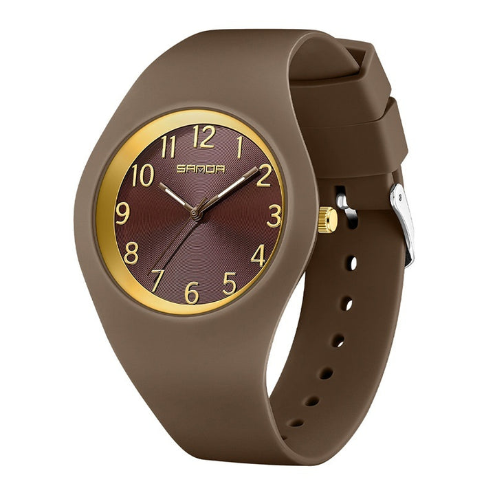 Student Thin And Light Silicone Strap Waterproof Simple Fashion Electronic Watch