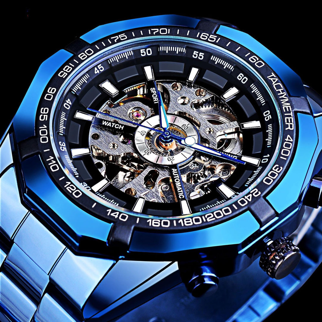 High-end Men's Fashion Gold Casual Automatic Mechanical Watch