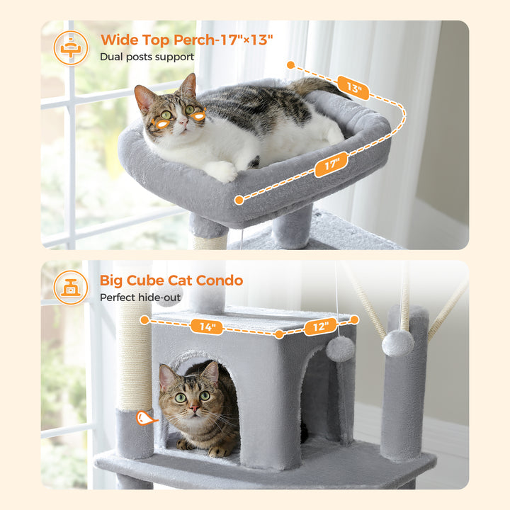 Tall 7-Level Cat Tree Tower