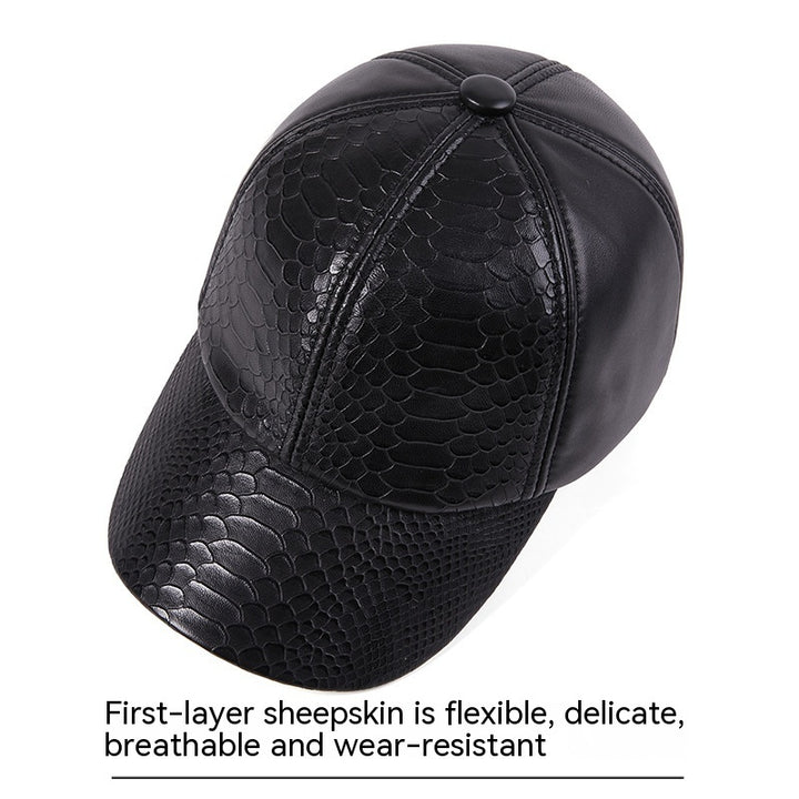 Autumn And Winter High-end Leisure Leather Hat