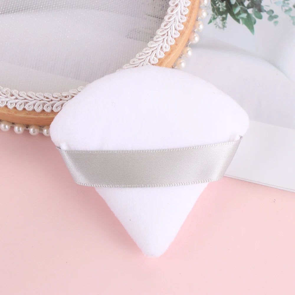 Triangle Powder Puff for Loose Powder - Soft Makeup Sponge for Foundation & Mineral Powder