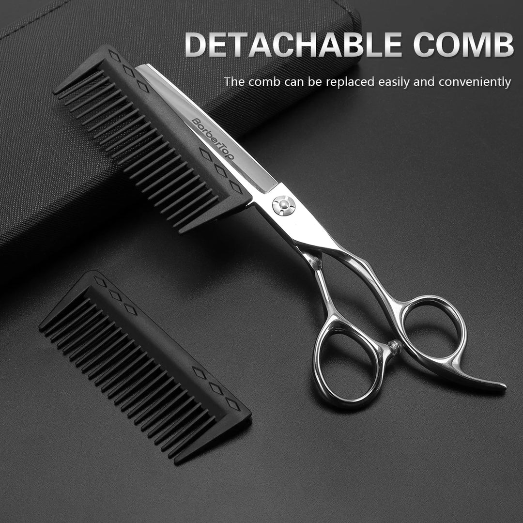 Professional Stainless Steel Hair Cutting & Thinning Scissors Set