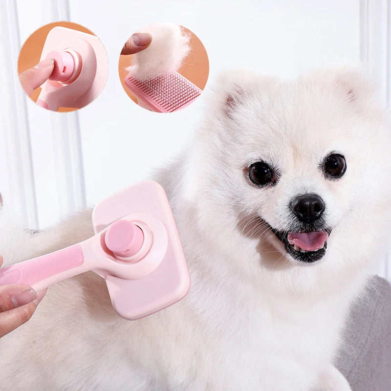 Self-Cleaning Dog & Cat Grooming Brush