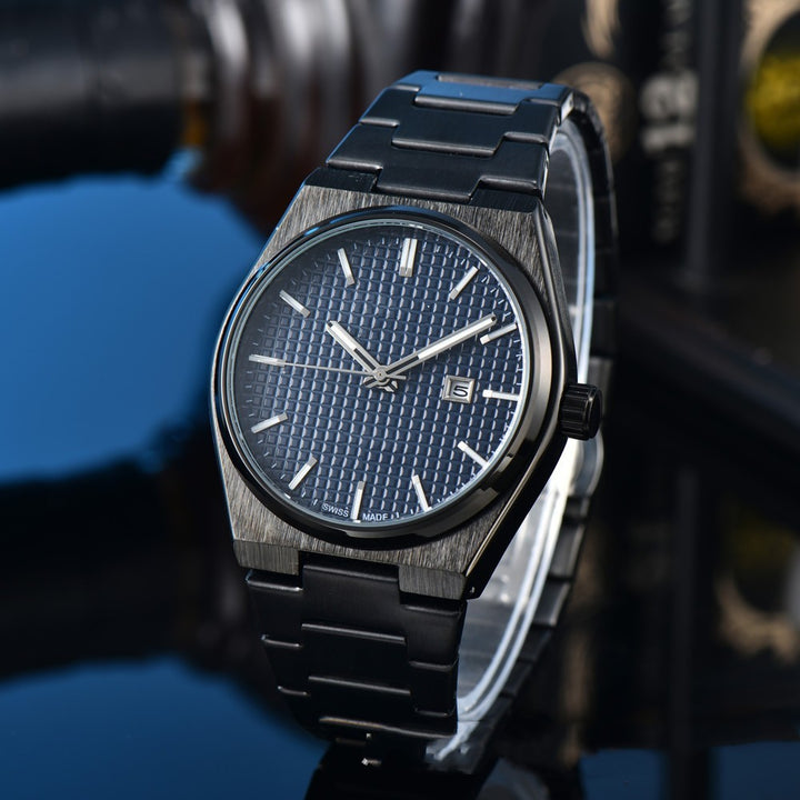 Business Casual Steel Belt Quartz Watch Men