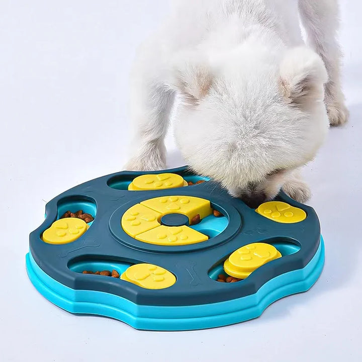 Interactive Slow Feeder Dog Bowl & Puzzle Toy