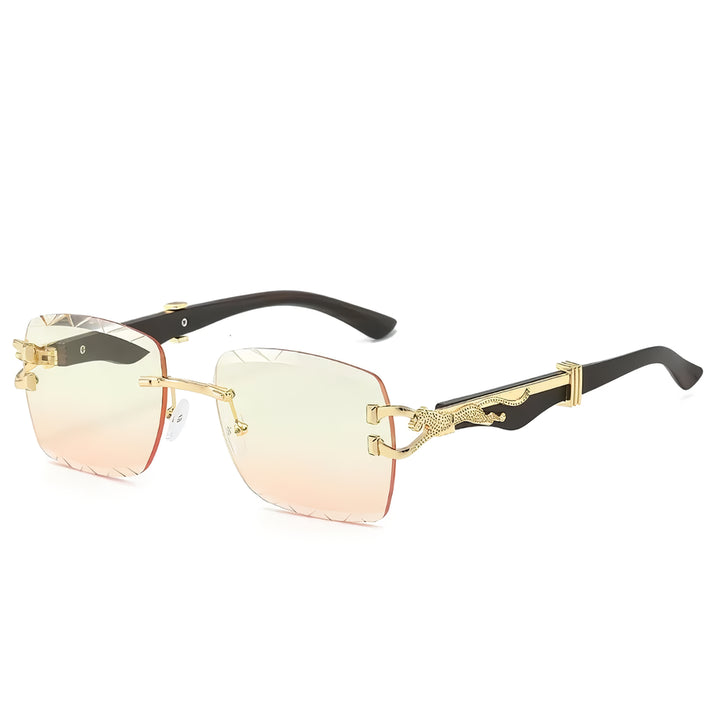 Luxury Rectangle Sunglasses with Gradient Lenses