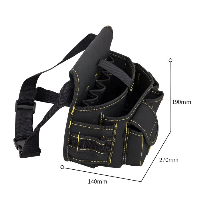 Multifunctional Waist Tool Bag with Reinforced Structure and Comfortable Grip