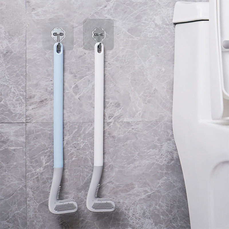 Non-Slip Bendable Long Handle Silicone Toilet Brush