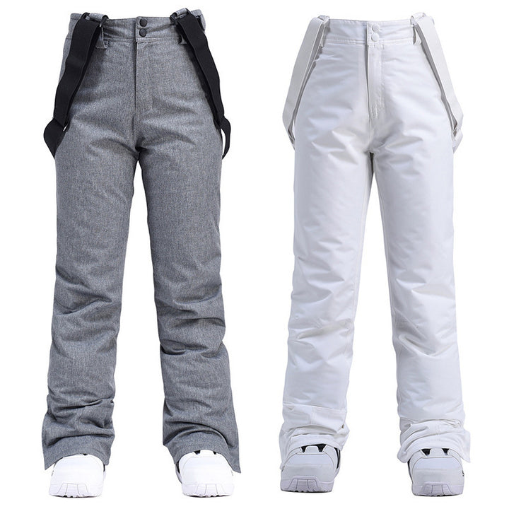 Ski Pants Men's Windproof Waterproof Detachable Elastic Waist Thick Thermal Cotton Pants Men