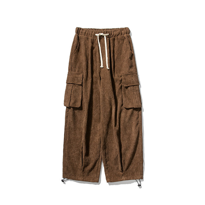 Men's Corduroy Loose Wide Leg Straight All-matching Casual Pants