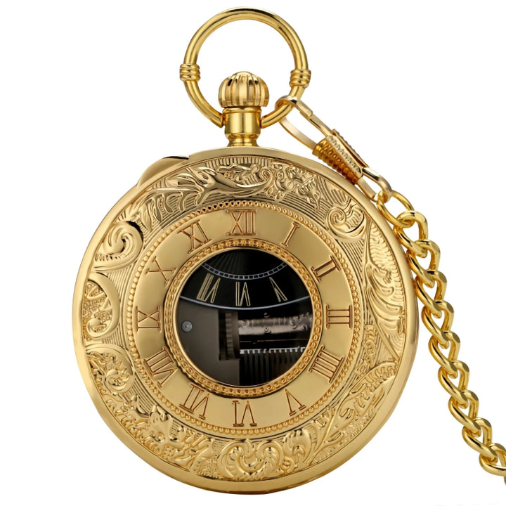 Musical Pocket Watch with Roman Numerals