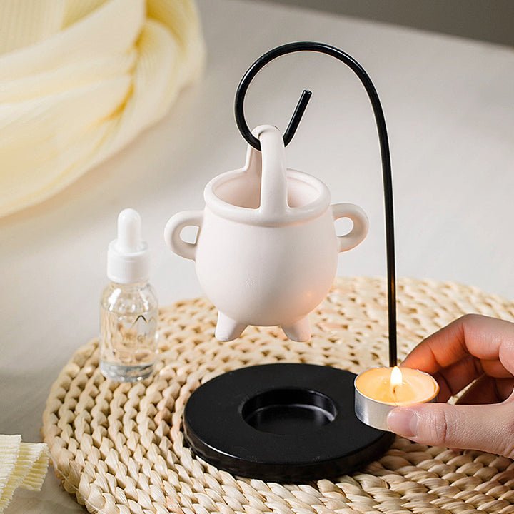 Creative Iron Frame Hook Essential Oil Furnace & Candle Heating Holder