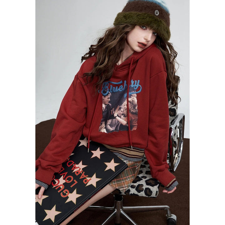 Red Fleece Hoodies for Women